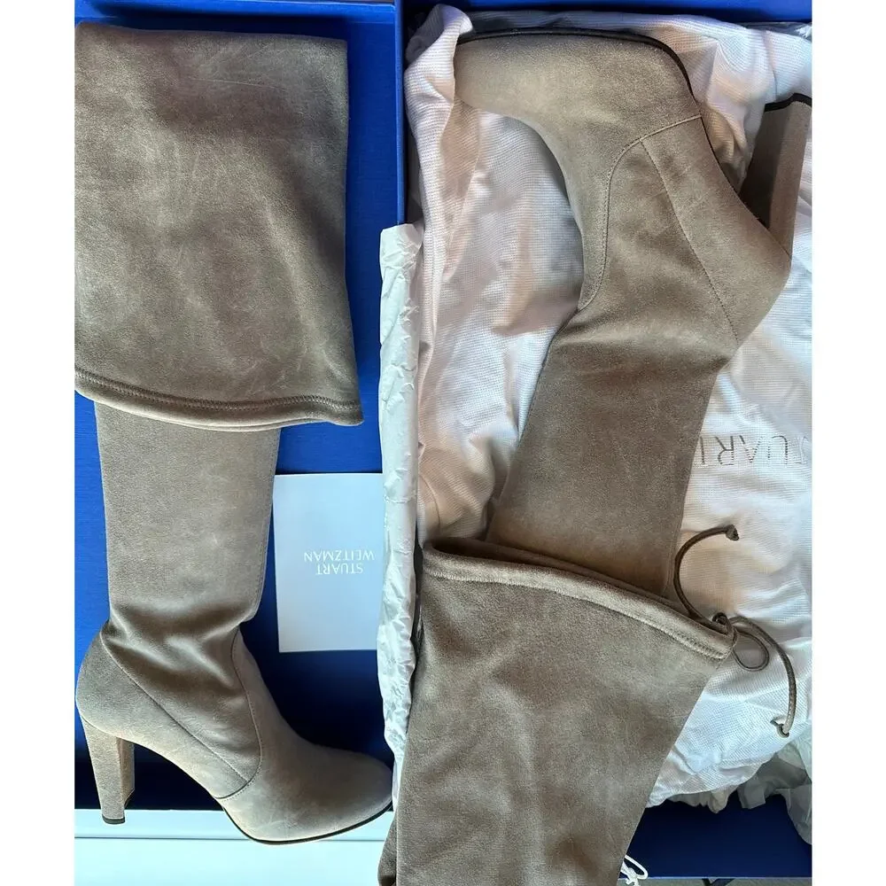 SW Landmark Thigh-High Block Heel Boot (Topsue)